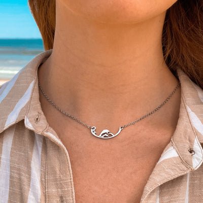 Three Little Dolphins Necklace